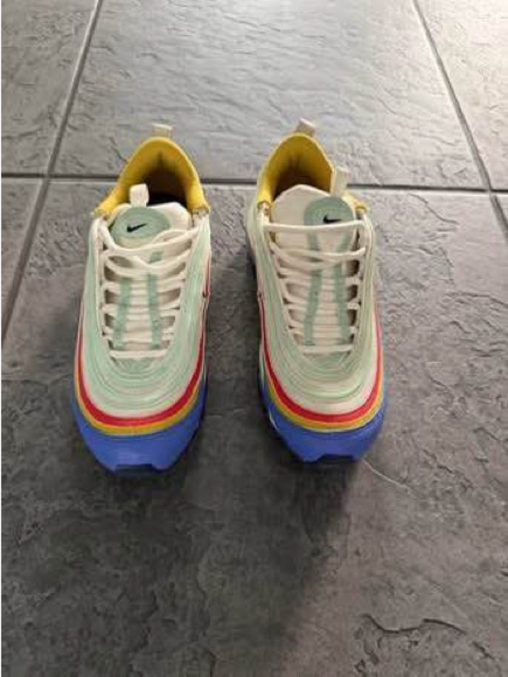 Nike Women’s Air Max 97 rainbow accent Multi-Color shoes
